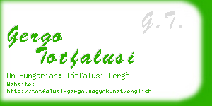 gergo totfalusi business card